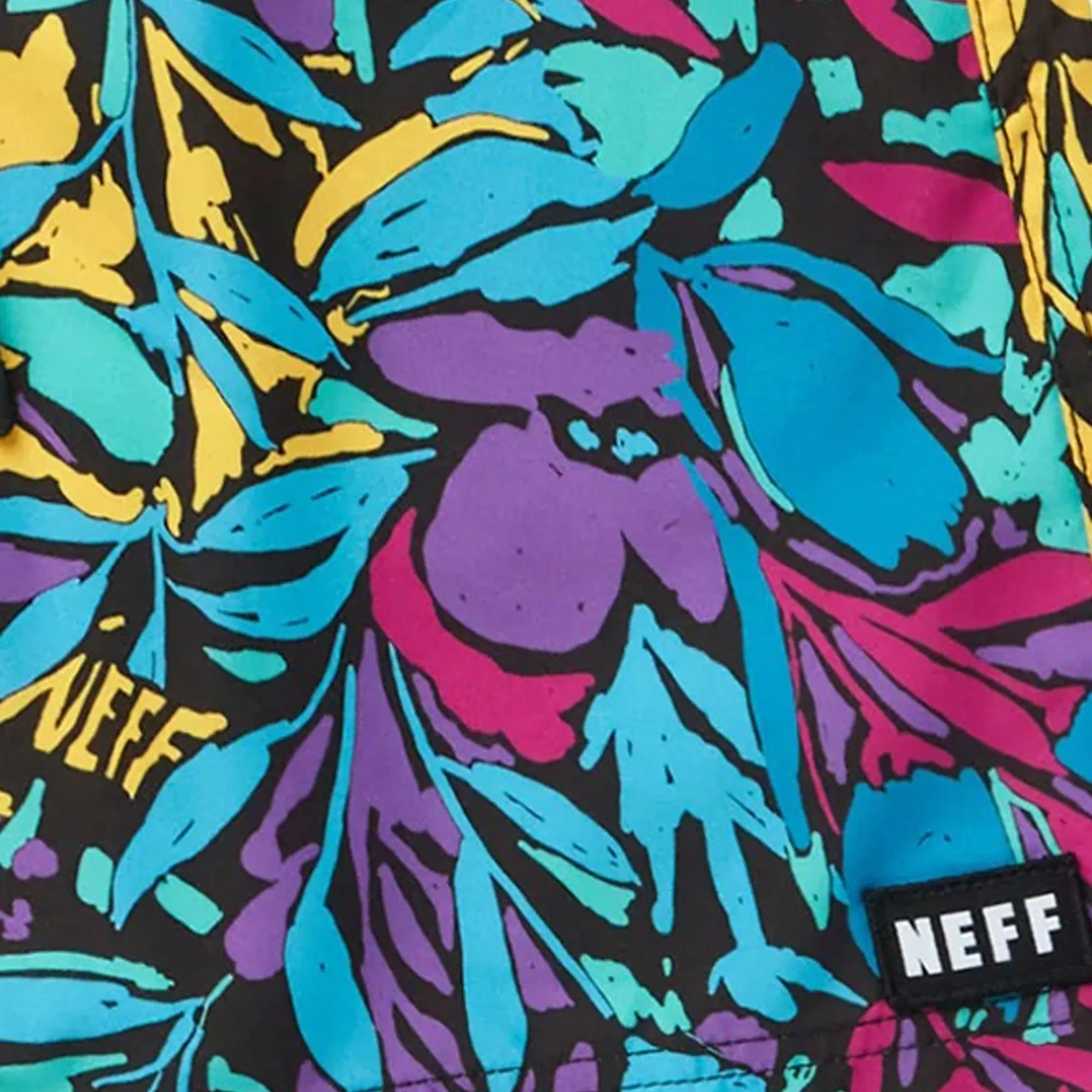 Men's NEFF Within The Weeds 17" Hot Tub Swim Trunks