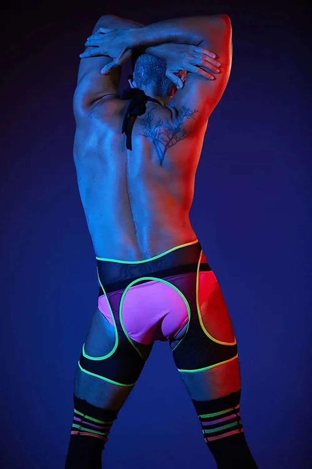 Neon Brief Shorts- Reversible