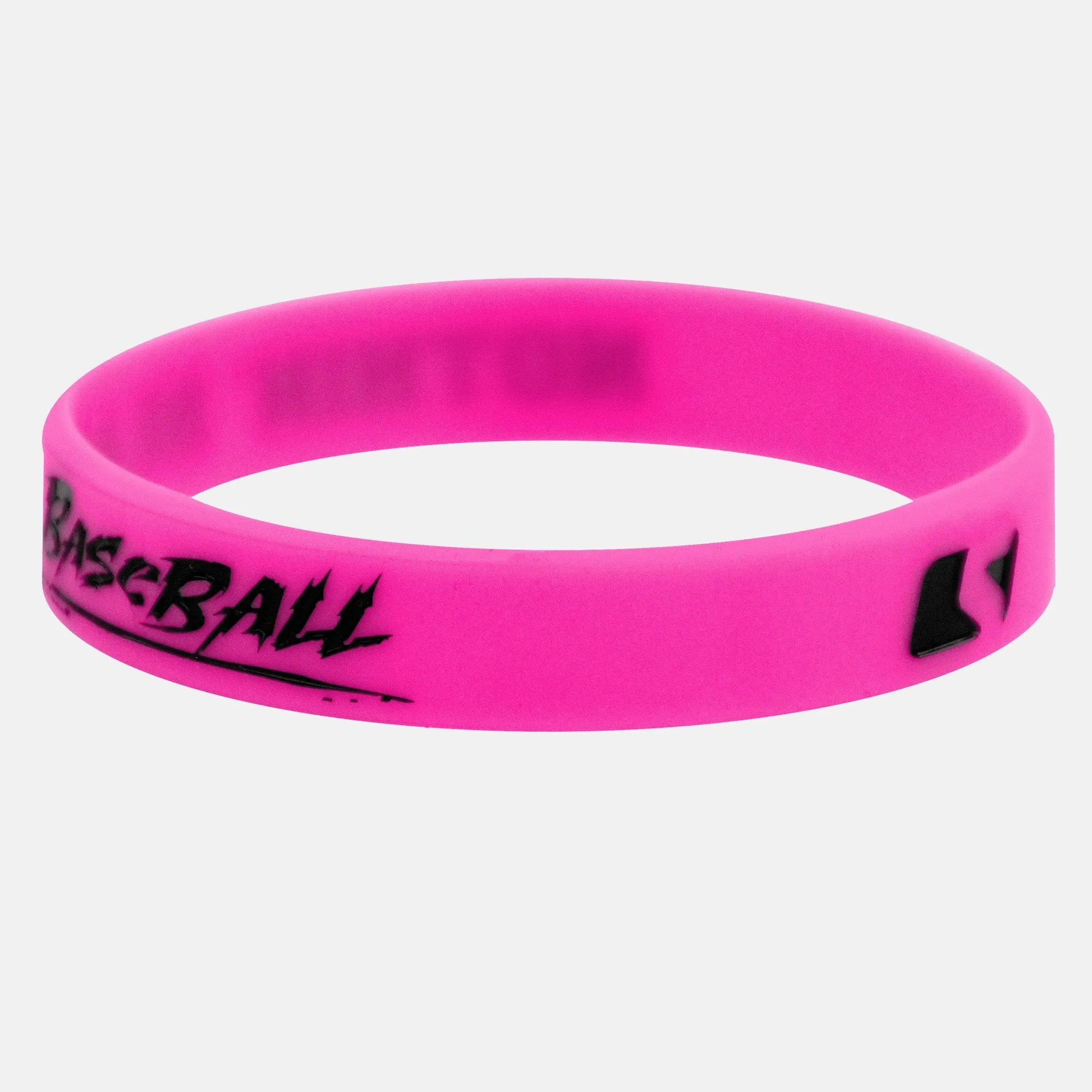 Nothin' Beats Baseball Pink Black Wristband