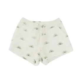 Rising Sun Terry Cloth Double Hem Shorts