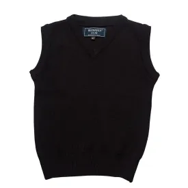 Sleeveless Navy Vest