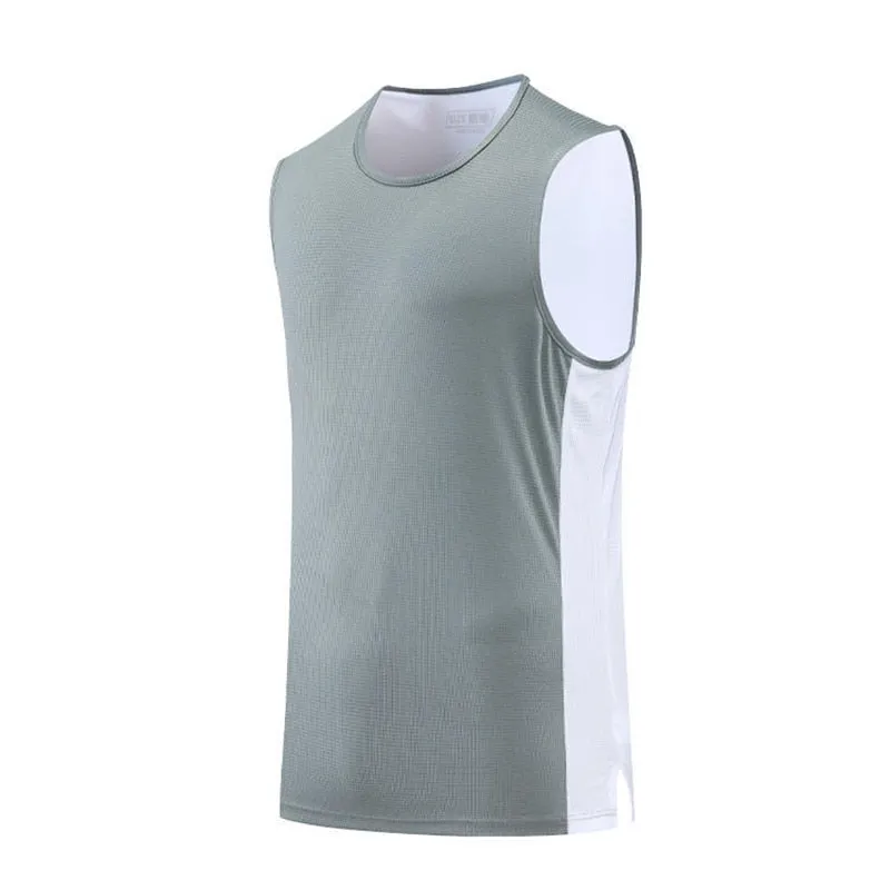 Sleeveless Vest Basketball Football Running Sports Tank Tops Gym Fitness Shirt Plus Size Multi-colored Unisex Clothing