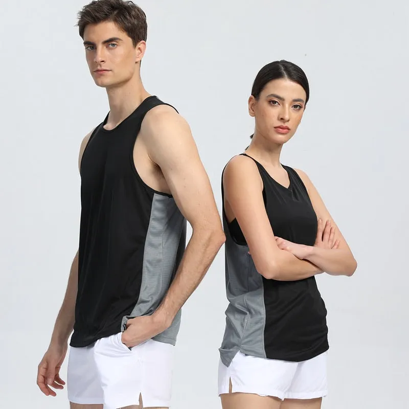 Sleeveless Vest Basketball Football Running Sports Tank Tops Gym Fitness Shirt Plus Size Multi-colored Unisex Clothing