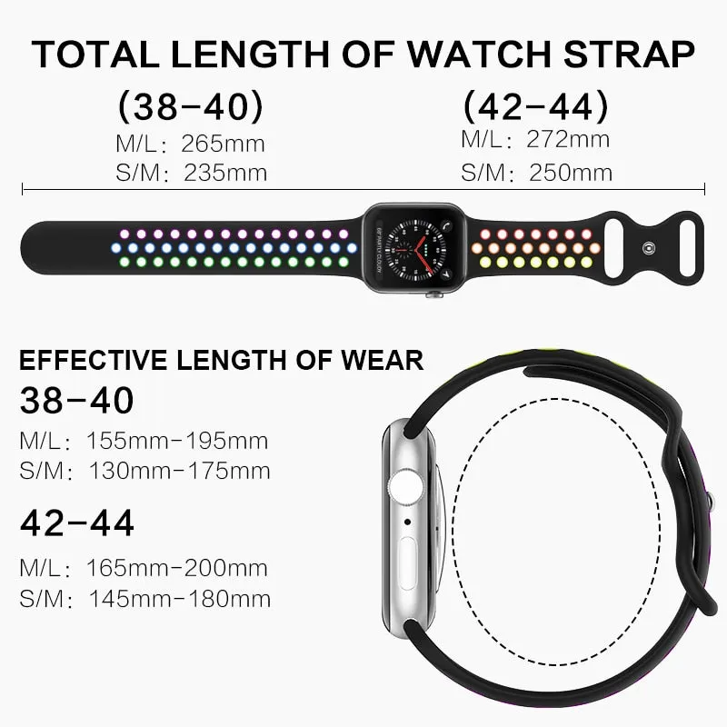 Sport Silicone Strap for Apple Watch