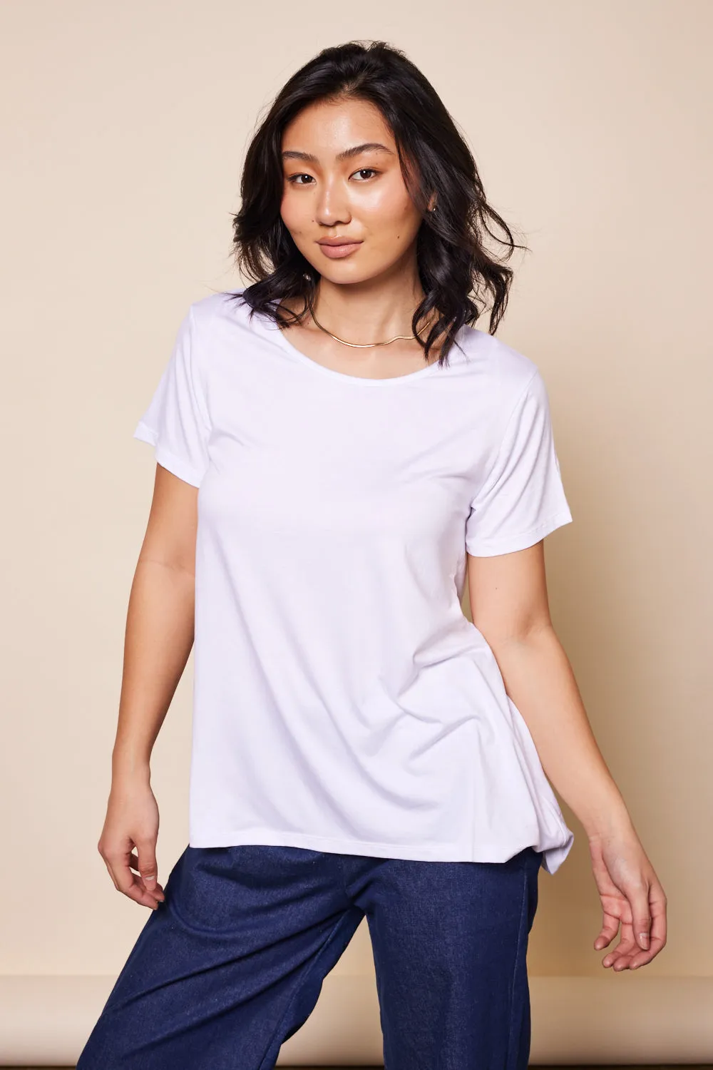 Swing Tee in White