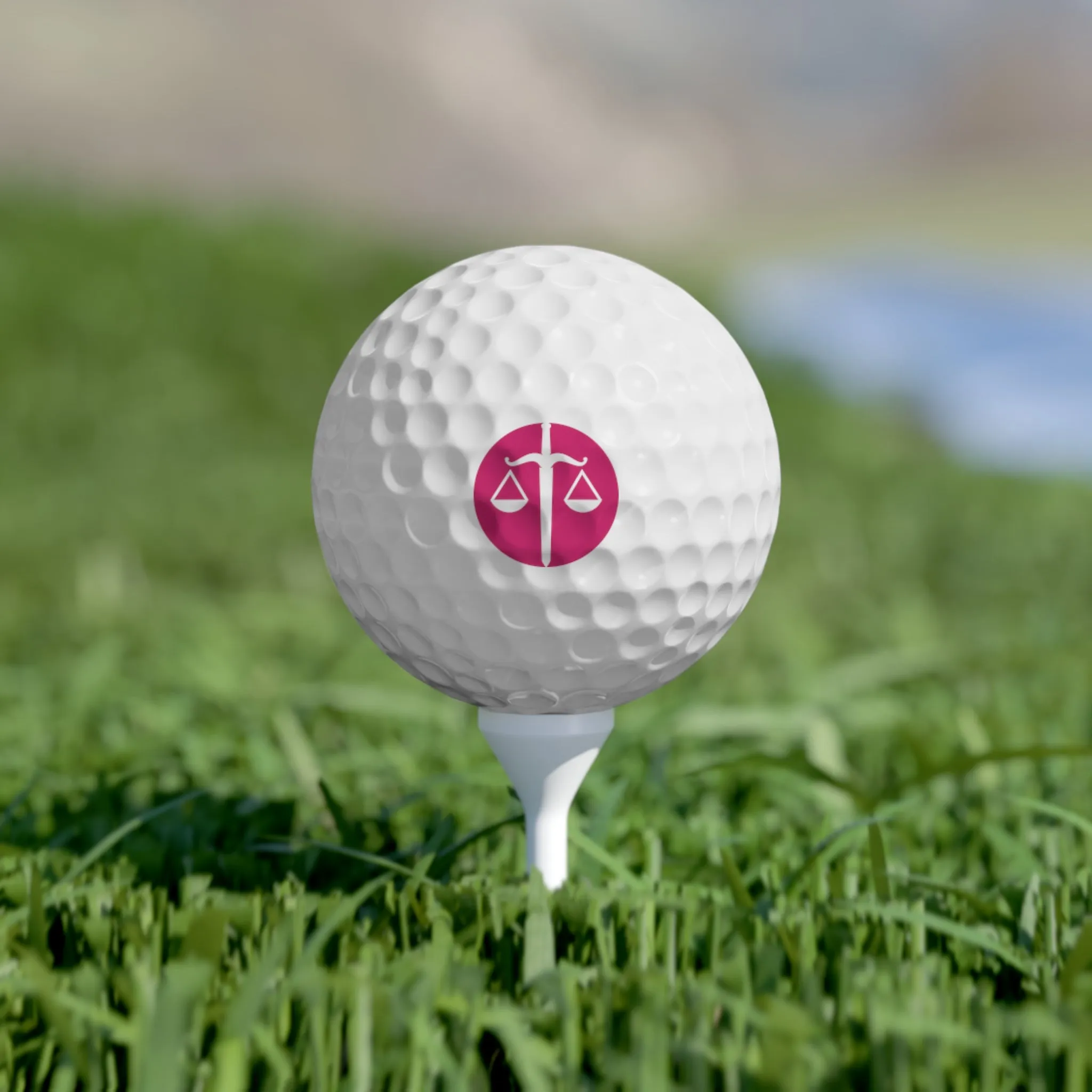 Sword and Scale Golf Balls, 6pcs