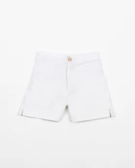 The Casa Blanca - Boys White Linen Shorts