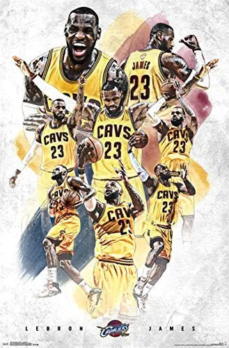 TRENDS INTERNATIONAL CLEVELAND CAVALIERS LEBRON JAMES WALL POSTER 22.375" X 34"