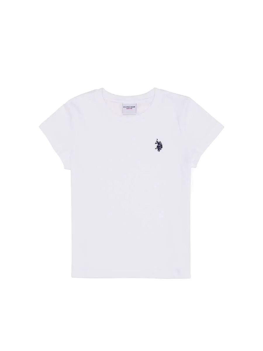 USPA Boys T-Shirt Round Nack White VR013 USTSB038