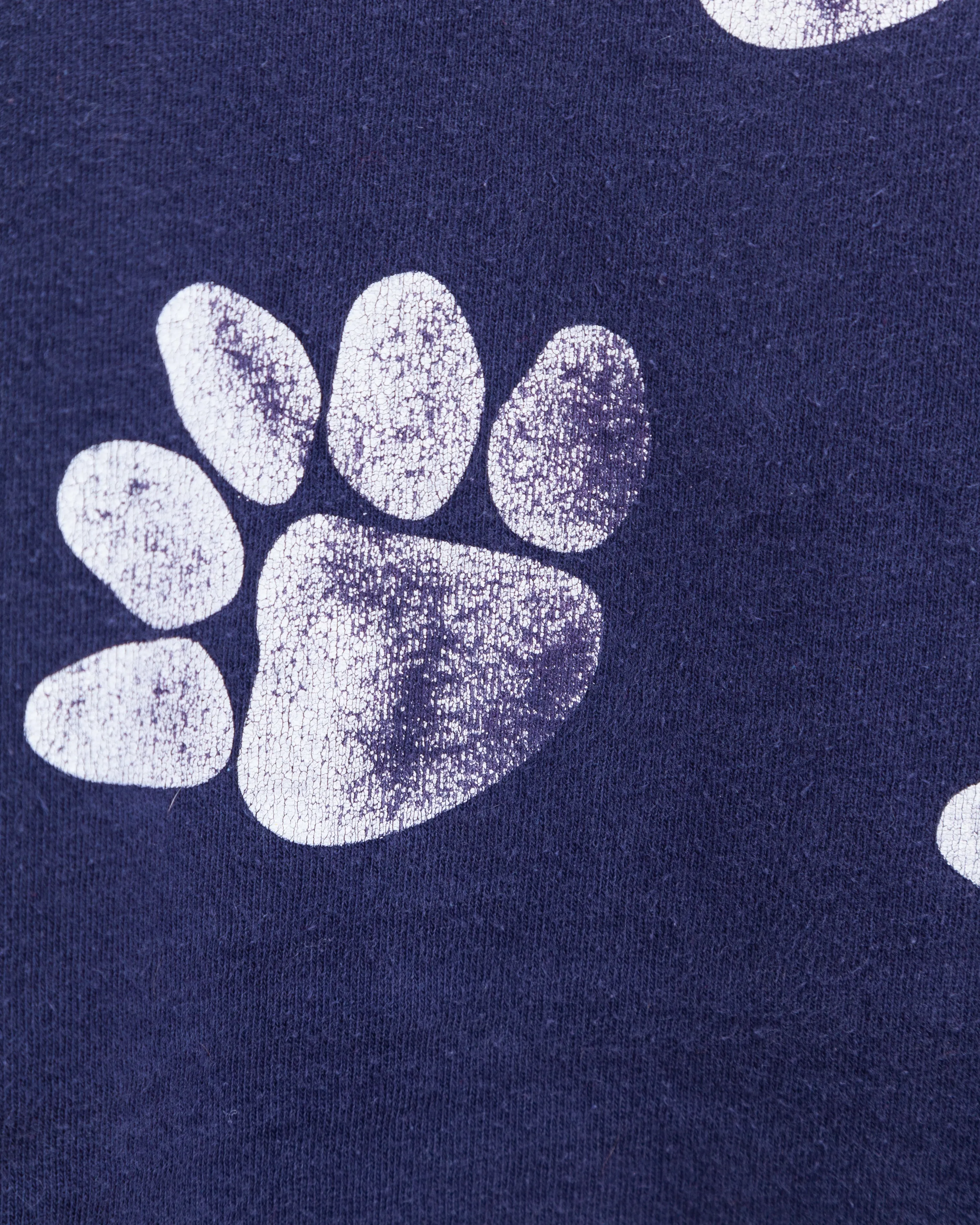 Vintage 1990s Penn State Nittany Lions Paw Print T-Shirt (Medium)