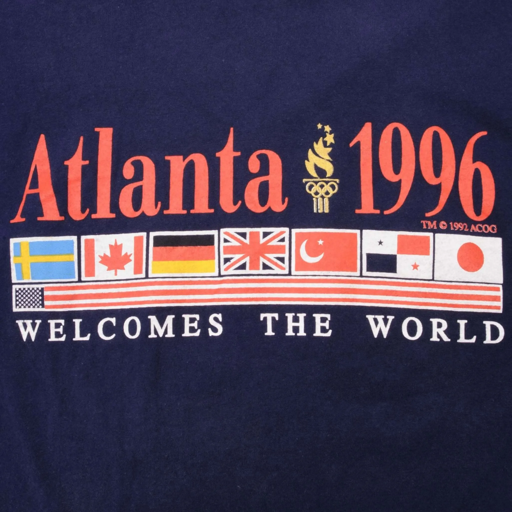 VINTAGE ATLANTA OLYMPICS 1996 TEE SHIRT SIZE LARGE