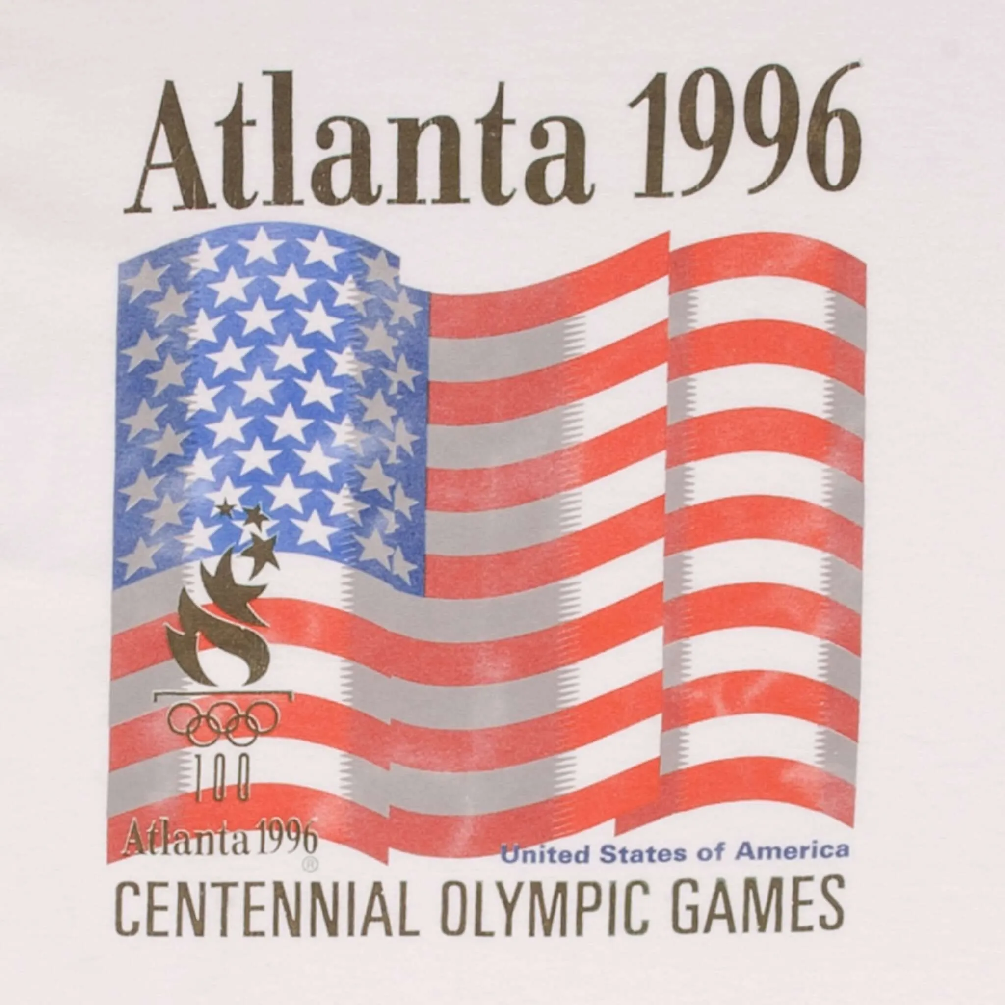 VINTAGE CHAMPION ATLANTA CENTENNIAL OLYMPIC GAMES 1996 TEE SHIRT SIZE XL