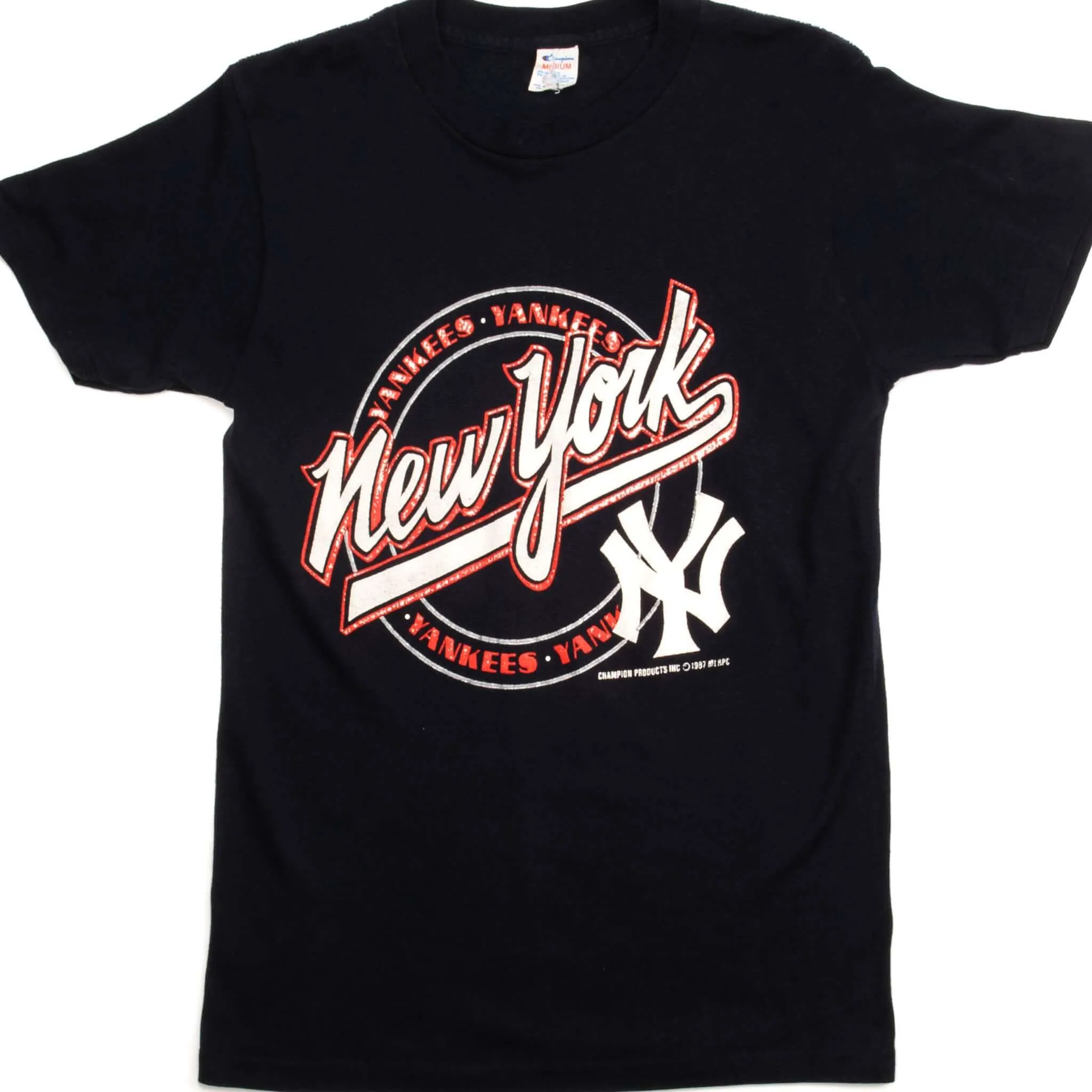 VINTAGE CHAMPION MLB NY YANKEES TEE SHIRT 1987 SIZE SMALL MADE IN USA