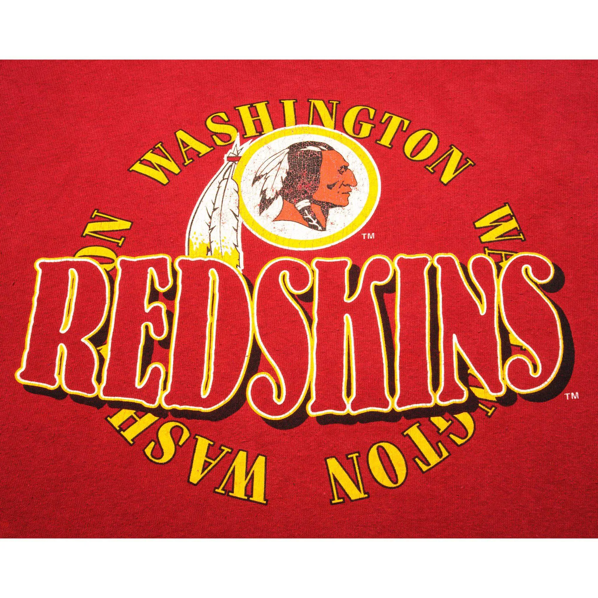 VINTAGE CHAMPION WASHINGTON REDSKINS TEE SHIRT 1980S MEDIUM MADE IN USA