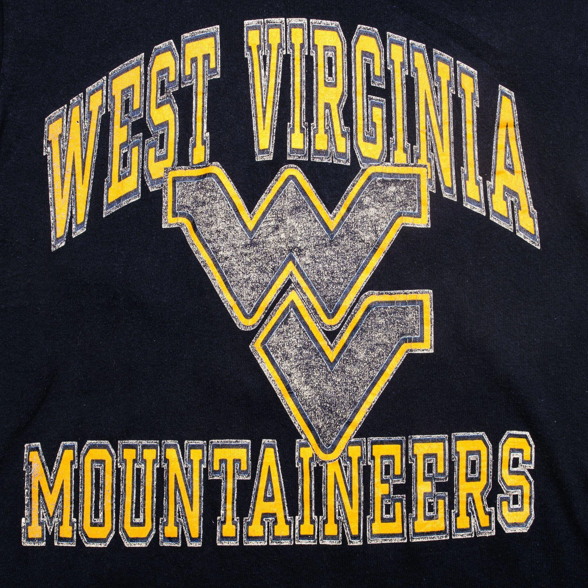 VINTAGE CHAMPION WEST VIRGINIA MOUNTAINEERS TEE SHIRT EARLY 1980S SMALL MADE USA