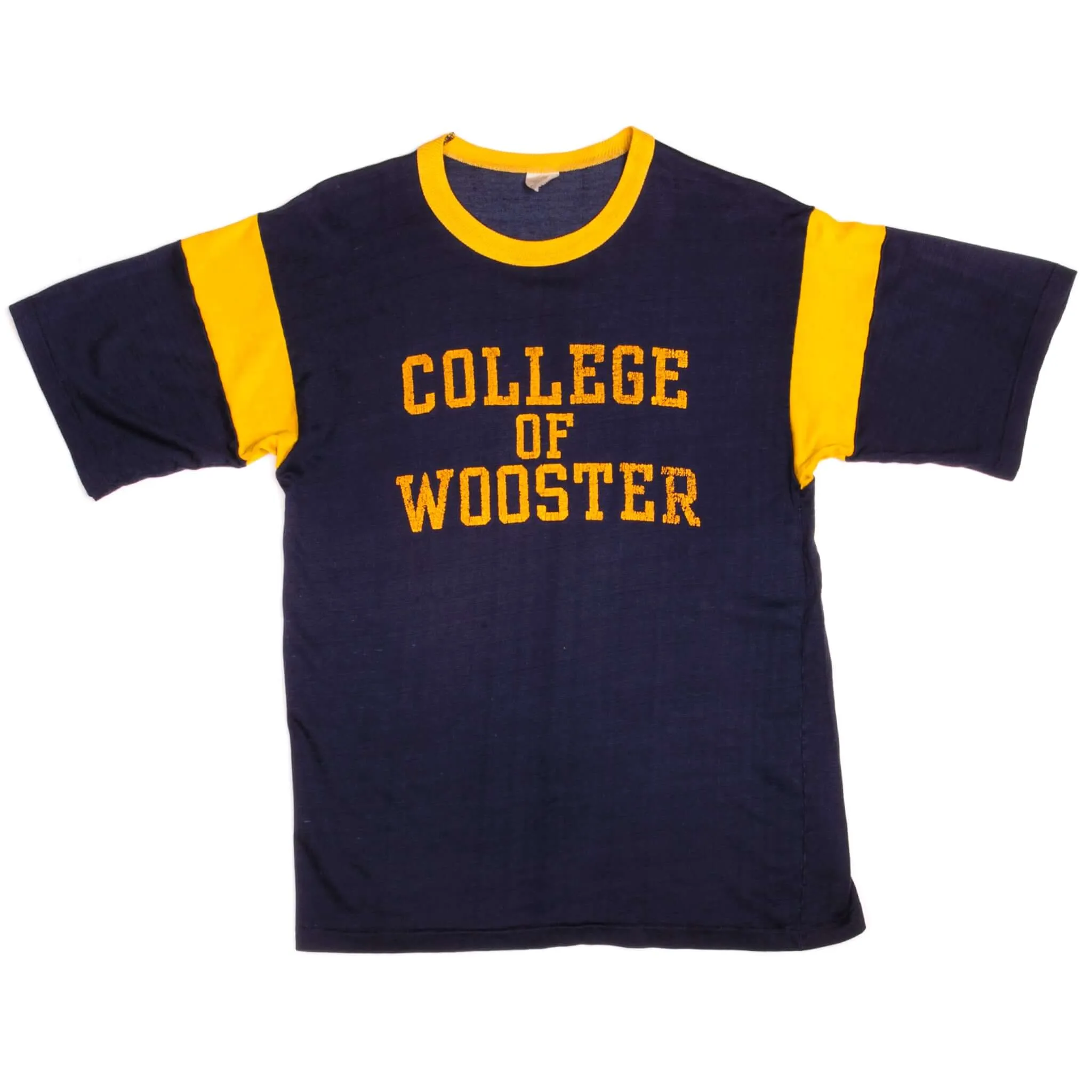 VINTAGE COLLEGE OF WOOSTER TEE SHIRT 1970s SIZE SMALL MADE IN USA