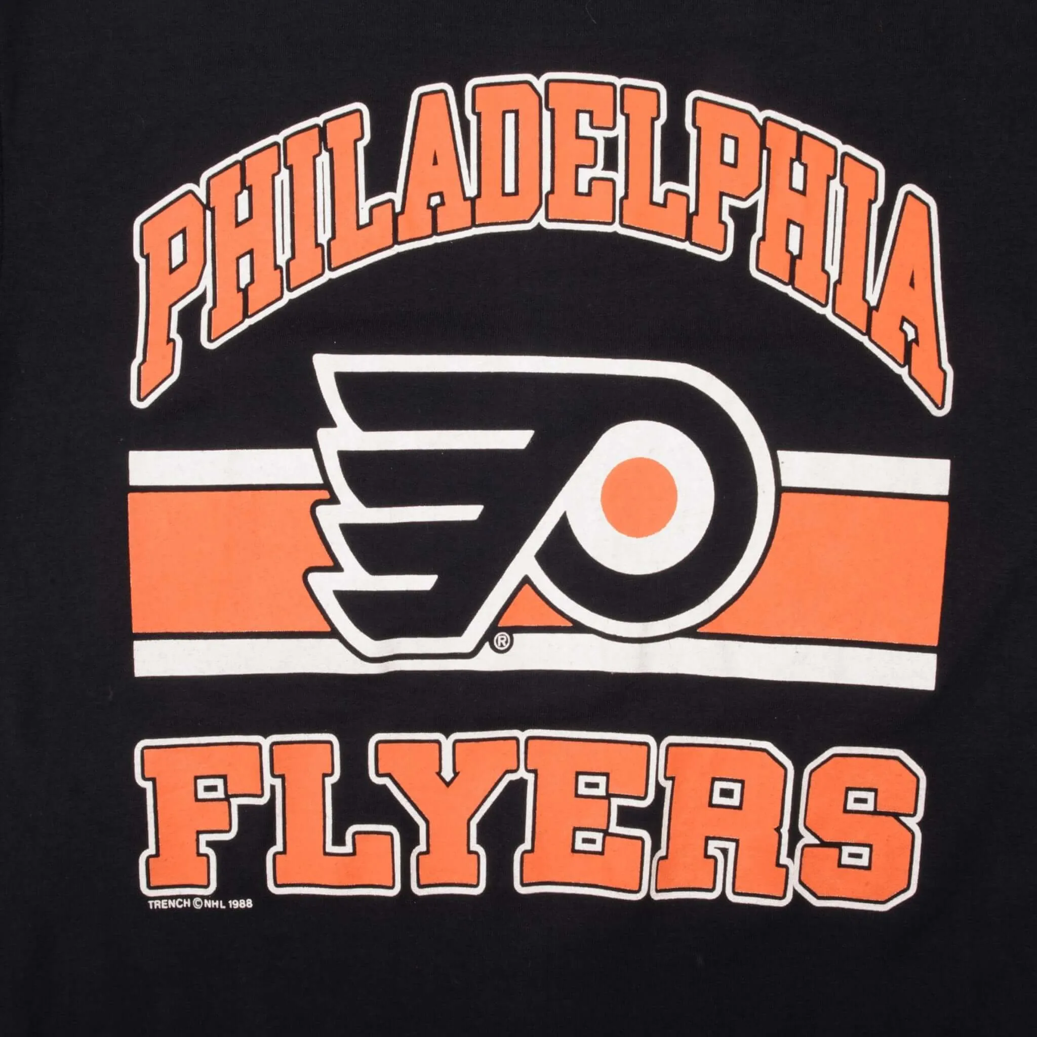 VINTAGE  NHL PHILADELPHIA FLYERS 1988 TEE SHIRT SIZE SMALL MADE IN USA