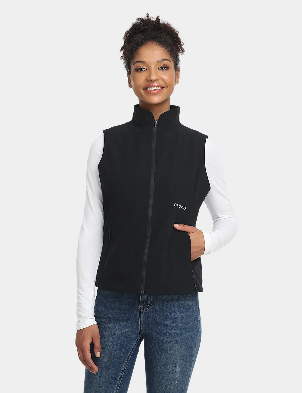 Women's Heated PrimaLoft® Golf Vest - Black