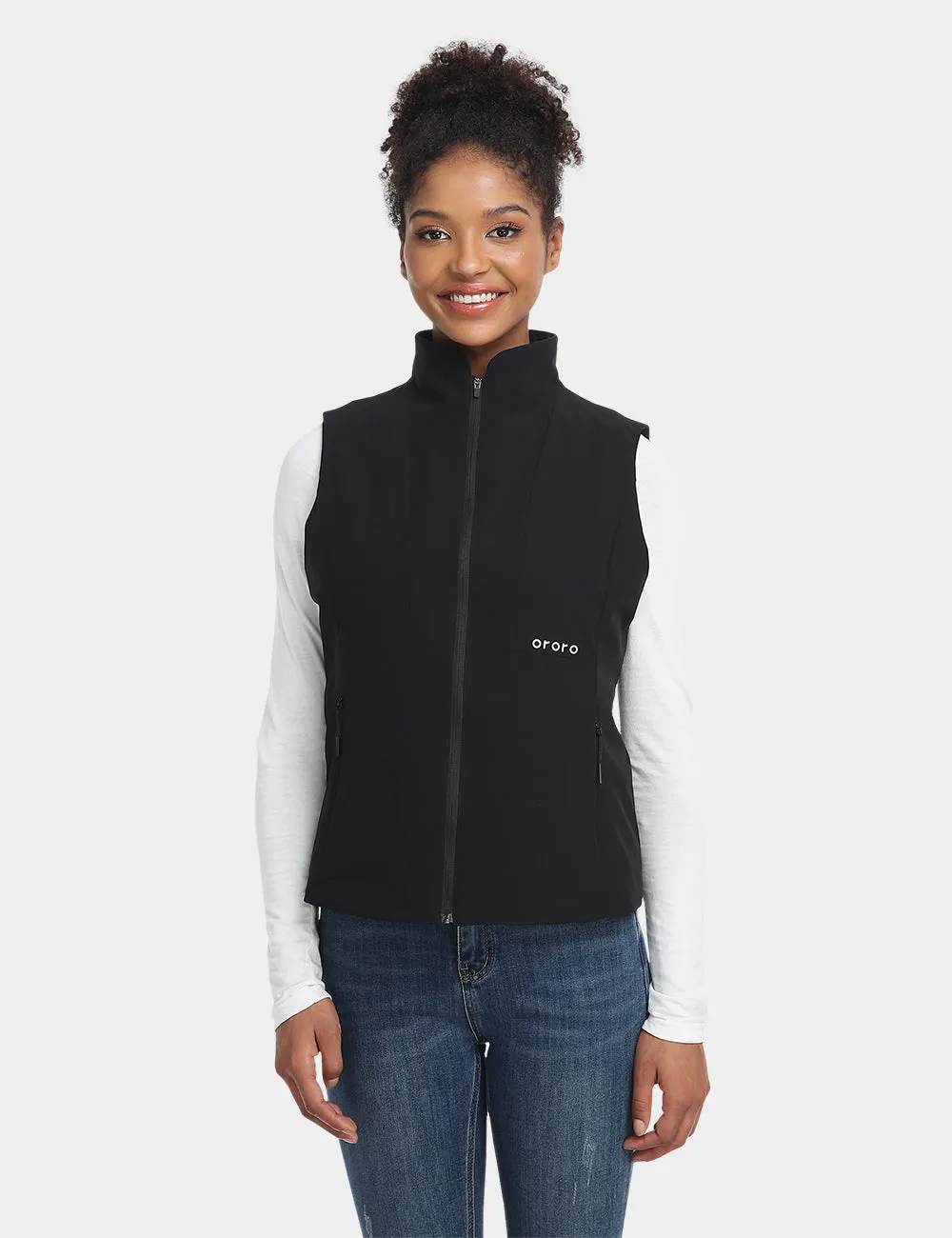 Women's Heated PrimaLoft® Golf Vest - Black